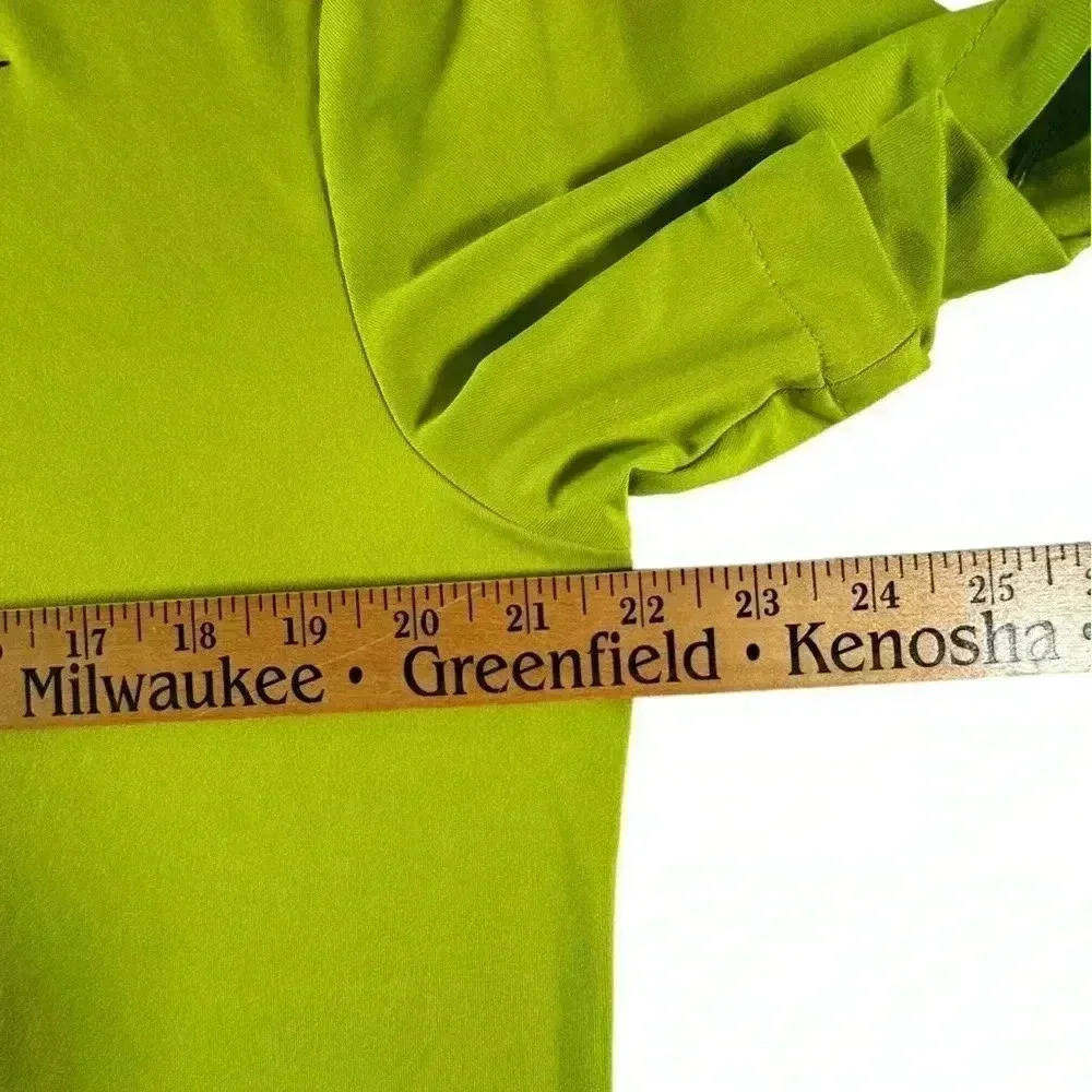 Nike Shirt Mens Medium "Bucks" Neon Green Golf Polo Short Sleeve Dri-Fit - Picture 5 of 11